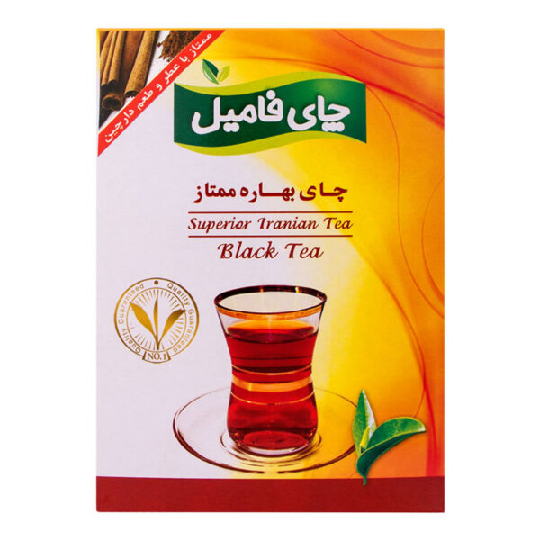چای بهاره ممتاز با عطر و طعم دارچین (فامیل - پاکت)